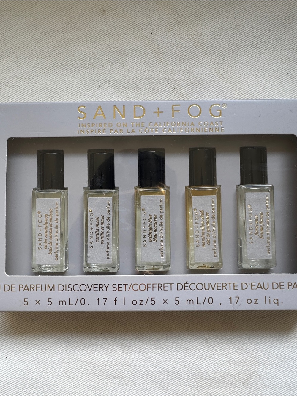 Sand + Fog Bath & Body Discovery Set - Clear/White Mini Body Oils